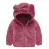 Infant Baby Boys Girls Fleece Zipper Up Jacket Coat Tops Autumn Winter Outerwear (Red, 18-24 Months) view 2