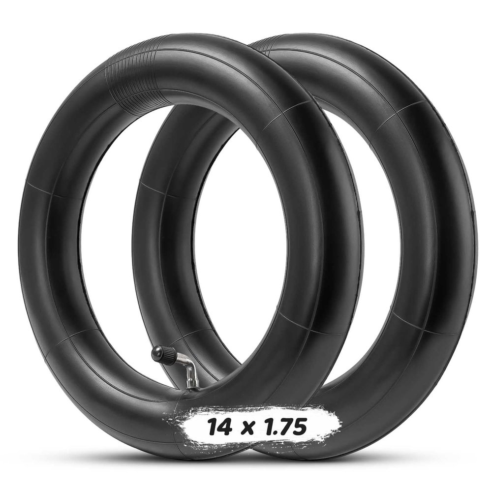 14x1.75 Tube with Bent Valve for Ebike | 14 x 1.75 Inner Tube Thickened Design for Electric Bike