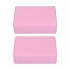2PCS Yoga Block Nonslip Appearance EVA Yoga Blocks Pink for Yoga Pilates Meditation and Stretching, Blocks for Stable Support