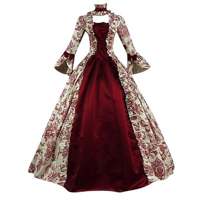 Halloween Costumes for Women Renaissance Dress Victorian Ball Gown Mediveal Rococo Royal Princess Queen Dress Outfit