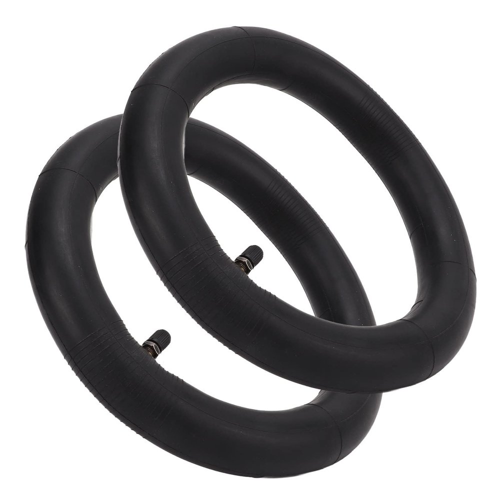 2Pcs Scooter Inner Tube, 10X2.0 Straight Valve Scooter Rubber Tire, Replacement Inflatable Tyre with Bikes Tire Lever for External Tires