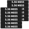 12 Pack Miaozhun 5.56 M855 Magazine Marking Bands 5.56 Caliber Identification (Black-White) view 1