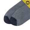 WANDER Men's Dress Socks Cotton Thin Trouser Calf Socks Blue White Rib Novelty Socks (Shoe Size:13-15,6 Pairs Blue Double Needle) view 3