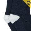 WANDER Men's Dress Socks Cotton Thin Trouser Calf Socks Blue White Rib Novelty Socks (Shoe Size:13-15,6 Pairs Blue Double Needle) view 4