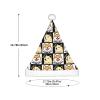 Augenstern Christmas Hat Black-Grid-Shiba-Inu-Doge Xmas Hat Unisex Santa Hat view 3