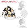 Augenstern Christmas Hat Black-Grid-Shiba-Inu-Doge Xmas Hat Unisex Santa Hat view 4