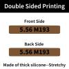12 Pack Miaozhun 5.56 M193 Magazine Marking Bands 5.56 Caliber Identification (Coyote Brown-Black) view 2