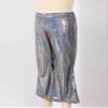 Agoky Kids Girls Sparkly Sequins Dance Pants Wide Leg Bell Bottoms Flared Trousers Hip Hop Jazz Disco Performance Costume Black A 9-11 Years view 4