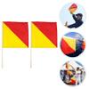 2pcs Match Signal Flags Racing Conducting Flag Game Signal Hand Flags Referee Hand Referee Commanding Flag Waving Training Equipment view 3