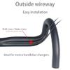 31.8mm diameter full carbon fiber handlebars for mountain bikes, bicycles, pedal bikes, mountaineering bikes, internally hollow drop handlebars,440mm view 3