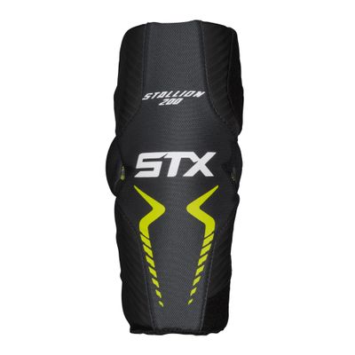 STX Stallion 200 Lacrosse Arm Pads, Pair, Black/Grey, Medium