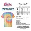 Custom Tie Dye Shirt for Men Women Add Your Text Personalized Casual T-Shirt Reactive Rainbow X-Large view 3