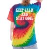 Custom Tie Dye Shirt for Men Women Add Your Text Personalized Casual T-Shirt Reactive Rainbow X-Large view 4