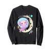Cute Axolotl t-shirt tee moon space astronaut Sweatshirt view 1