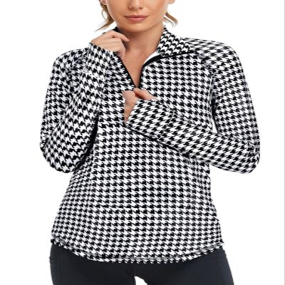 Cucuchy Womens V Neck Golf Polo Shirts Moisture Wicking Sports Workout Tops