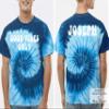 Custom Tie Dye Shirt for Men Women Add Your Text Personalized Casual T-Shirt Blue Ocean Large view 2