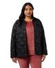 32 Degrees Women's Lightweight Recycled Poly-Fill Shirt Jacket | Quilted | Semi-Fitted | Snap Pockets, Black, X-Small view 1
