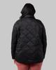 32 Degrees Women's Lightweight Recycled Poly-Fill Shirt Jacket | Quilted | Semi-Fitted | Snap Pockets, Black, X-Small view 4