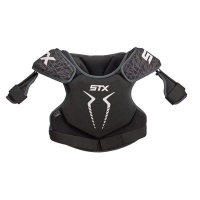 STX Stallion 75 Lacrosse Shoulder Pad, Black/Gray, XX Small