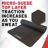 Lifeline Fitness Premium Suede Yoga Mat, High-Density Exercise Mat for Home - Lightweight Workout Mat with Carry Strap - Gym Mat for Home Gym Workouts - 71 in x 24 in x 4mm Thick view 3