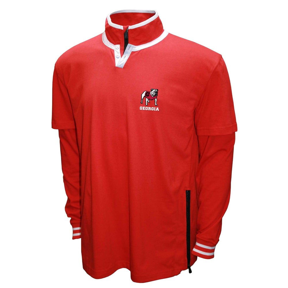 Franchise Club Mens College 3 in 1 Double Down Systems Jacket (Georgia, XXX-Large)