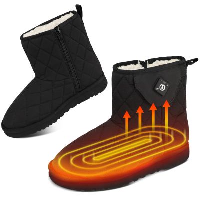 SAVIOR HEAT Heated Boots for Women, Heated Foot Warmer for Feet with Toe Warmers, Rechargeable Heated Shoes Winter Snow Boots