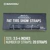 Bakcou - Fat Tire Snow Straps - Set of 20 Studded Straps for Enhanced Traction, Winter Terrain - Ideal for Icy & Snow Packed Conditions 3.5-4 Inches view 2