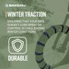Bakcou - Fat Tire Snow Straps - Set of 20 Studded Straps for Enhanced Traction, Winter Terrain - Ideal for Icy & Snow Packed Conditions 3.5-4 Inches view 3