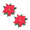 PASTEASE Holiday, New Years & Christmas Pasties - Nipple Covers - Cozy Lingerie Outfit Accessory | Latex Free & Made in USA (Christmas Winter Poinsettia) view 1