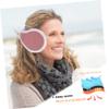Amosfun 3pcs Warm Plush Ear Muffs for Women Girls Winter Outdoor Accessories Furry Earmuff Cover view 2