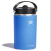 Hydro Flask Water Bottle - Insulated Stainless Steel - Wide Straw Lid, Non Spill, Leakproof in 24 Oz Aloe Green view 2