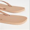 Havaianas Women's Slim Square Logo Metallic Flip Flops, Rose Gold, 7-8 Medium US view 3