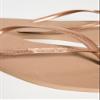 Havaianas Women's Slim Square Logo Metallic Flip Flops, Rose Gold, 7-8 Medium US view 4
