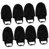 VANZACK 4pairs Bowling Shoe Covers Adjustable Elastic Band Lightweight Sliding Mat for Enhanced Grip Non-Slip Design Black Bowling Accessory for Smooth Gameplay view 1