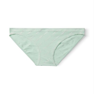 Happy Nation Cool & Comfy Seamless Bikini Underwear, Beach Glass Logo, Medium