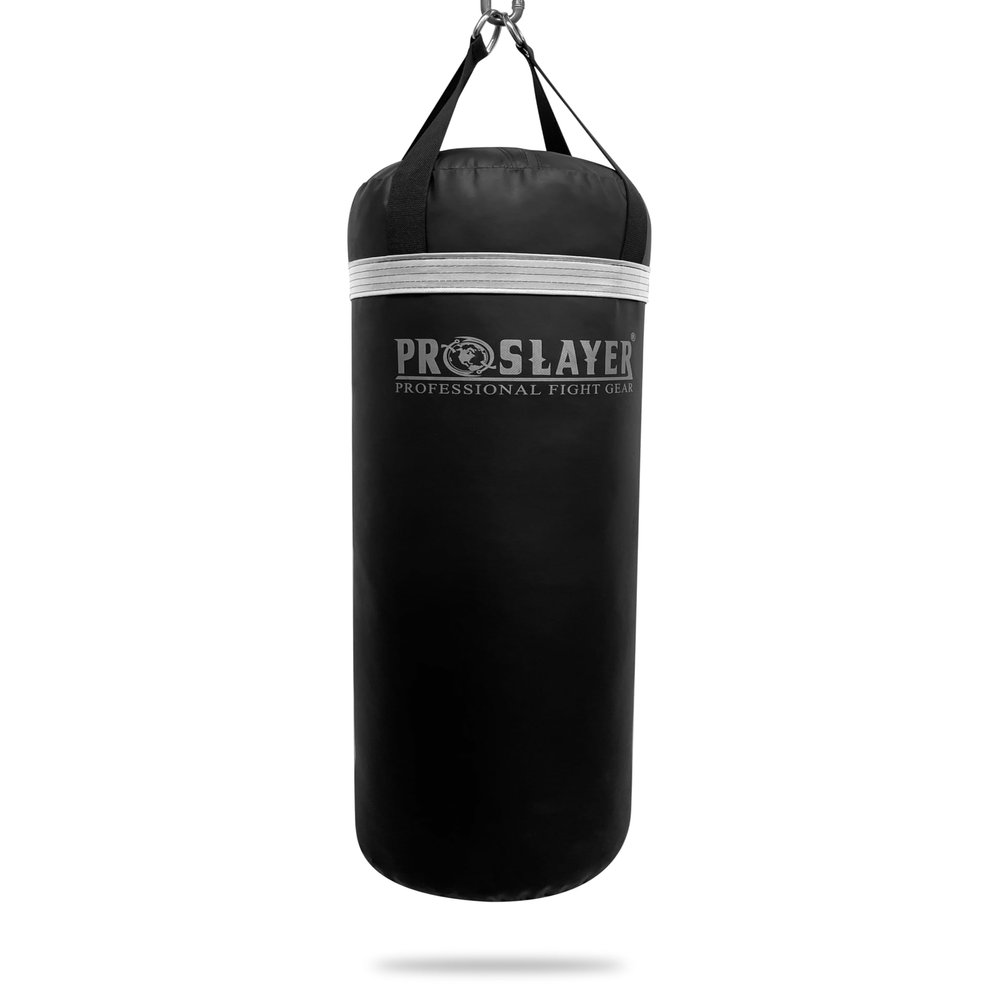 Proslayer 80lb Boxing MMA Heavy Punching Bag UNFILLED Black/White - Made in USA