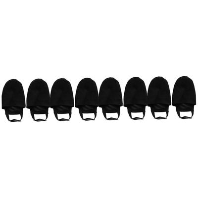 ABOOFAN 4pairs Bowling Shoe Covers Adjustable Elastic Band Space-Saving Slider Protectors for Men Women Reduces Friction for Better Practice Black