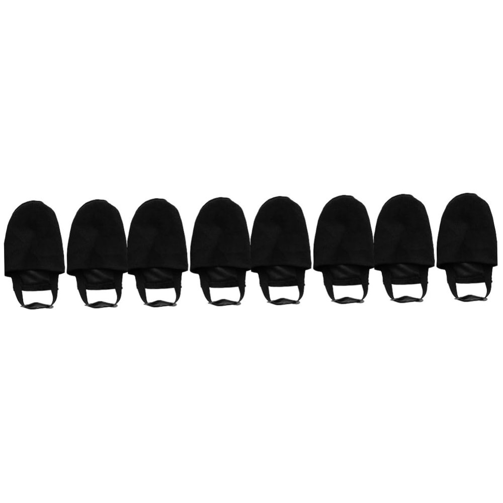 ABOOFAN 4pairs Bowling Shoe Covers Adjustable Elastic Band Space-Saving Slider Protectors for Men Women Reduces Friction for Better Practice Black