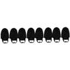 ABOOFAN 4pairs Bowling Shoe Covers Adjustable Elastic Band Space-Saving Slider Protectors for Men Women Reduces Friction for Better Practice Black