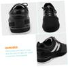 ABOOFAN 4pairs Bowling Shoe Covers Adjustable Elastic Band Space-Saving Slider Protectors for Men Women Reduces Friction for Better Practice Black view 2
