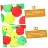 ABOOFAN 120pcs Float Ball Indicator Bubble Float Fishing Buoy Foam Bobber Stops Bright Fishing Tool view 3