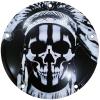 Custom Aluminum 5 Hole Twin Cam Derby Clutch Cover for Harley Davidson - Tribal Skull (Glossy Finish, 1999-2015 Touring & Trike Models) view 1