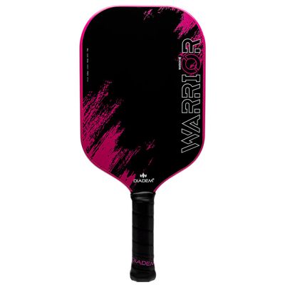 Diadem Warrior V2 Pickleball Paddle Liquid Carbon Fiber Edgeless Design, Etched Face for Lasting Spin, 19MM Thick, 3 Layer Construction (Pink)