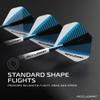 Accudart Steel Tip Dart Set 6.0-80% Tungsten Barrel - Gem Cut Pixel Grip - Polycarbonate Shafts - Standard Shape Flights - 6" Leather Case view 4