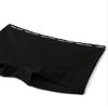 Happy Nation Comfy Cotton Logo Boyshort Underwear, Pure Black Leopard, Medium view 2