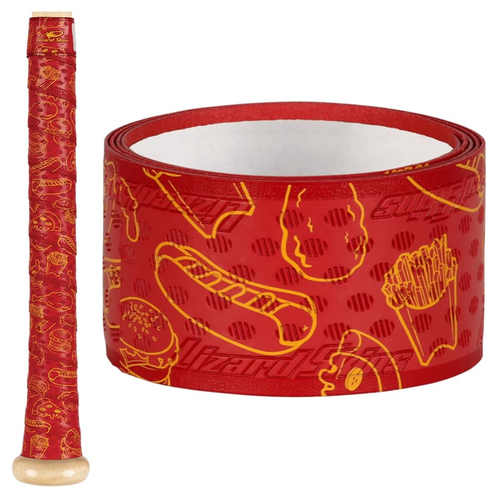 Lizard Skins DSP Ultra Outburst Baseball Bat Grip - 0.5mm 1.1mm Next-Gen Durasoft Polymer Bat Tape (Stadium EATS, 0.5mm)