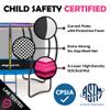 JoyBerri Upsurge Trampoline Outdoor - ASTM Certified Safe 8Ft 10Ft 12Ft 14Ft 15Ft 16Ft Recreational Trampoline for Kids and Adults. Anti-Rust Coating with Enclosure Net, Ladder, Sprinkler & LED Lights view 2
