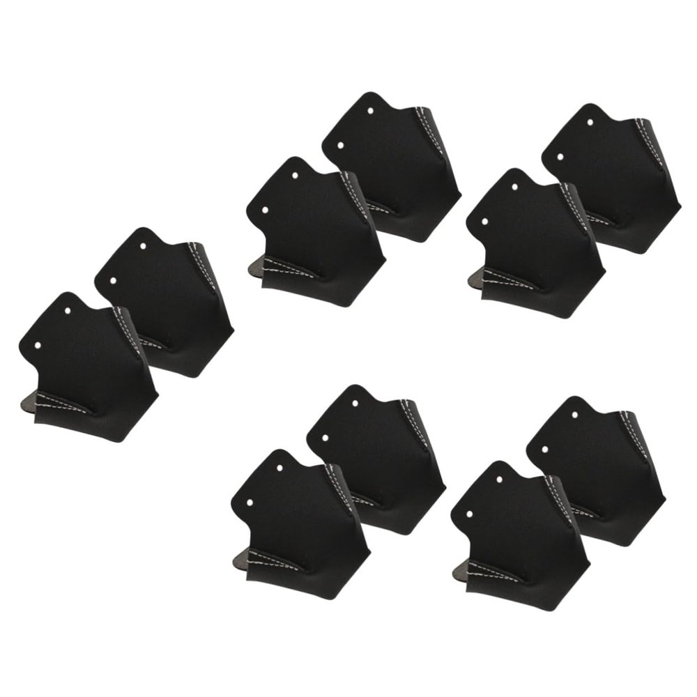 VANZACK 10pcs Professional Skates Toe Protectors Leather Toecaps for Skating Portable Toe Cover Ankle Protector