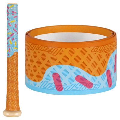 Lizard Skins DSP Ultra Outburst Baseball Bat Grip - 0.5mm 1.1mm  Next-Gen Durasoft Polymer Bat Tape (Blue Scoop, 1.1mm)