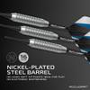 Accudart Soft Tip Dart Set 1.0 - Nickel Plated Steel Barrel - Knurled Patterned Grip - Polycarbonate Shaft - Standard Shape Flights view 2